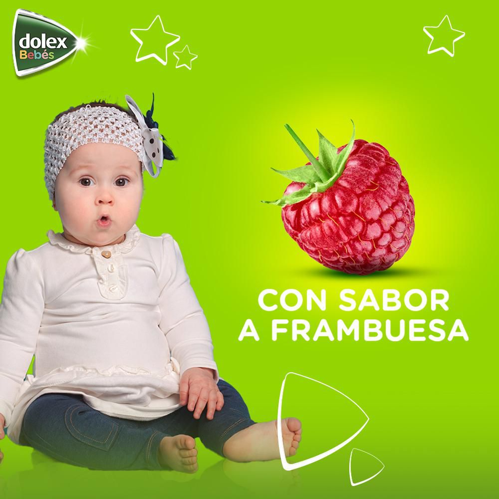 Jarabe DOLEX bebés de 1 a 24 meses frambuesa (60  ml) img #4