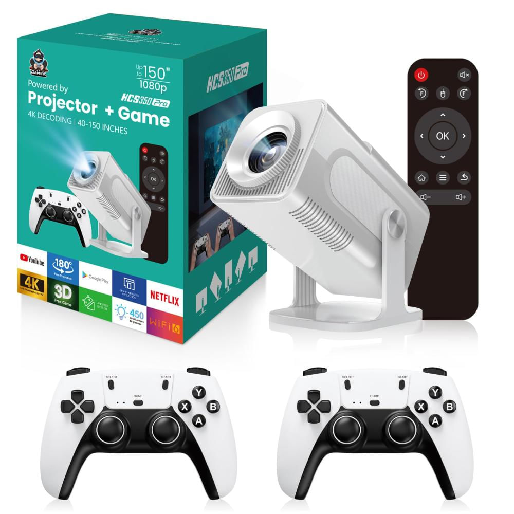 Proyector Smart Hcs350 Pro Emulador 450Ansi Android 12 Bt5.0 img #1