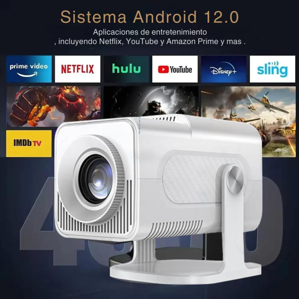 Proyector Smart Hcs350 Pro Emulador 450Ansi Android 12 Bt5.0 img #3