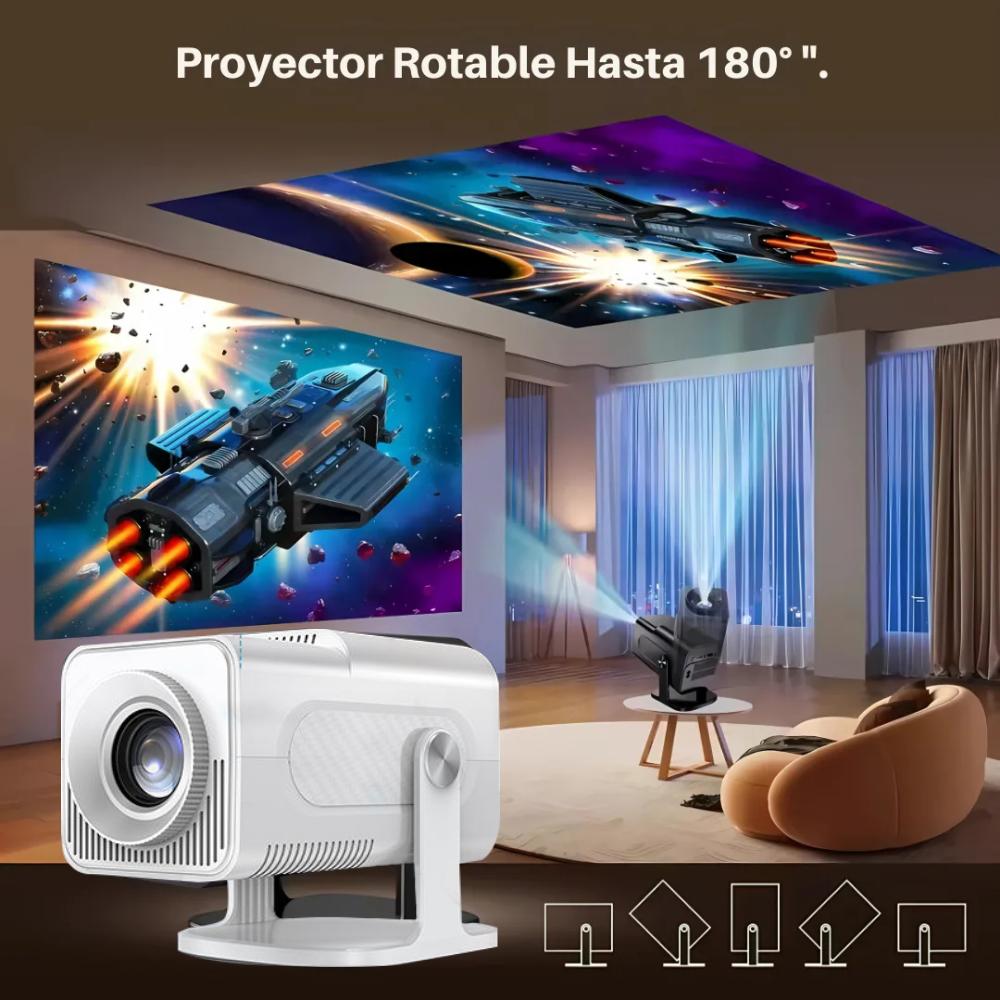 Proyector Smart Hcs350 Pro Emulador 450Ansi Android 12 Bt5.0 img #4