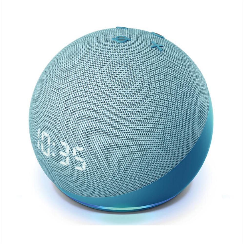 Echo Dot 4Ta Gen Altavoz Inteligente Alexa Y Reloj Azul