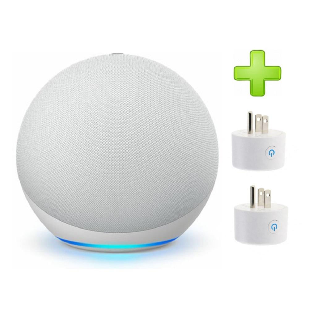 Parlante Inteligente Echo Dot Alexa+2 Enchufes Blanco