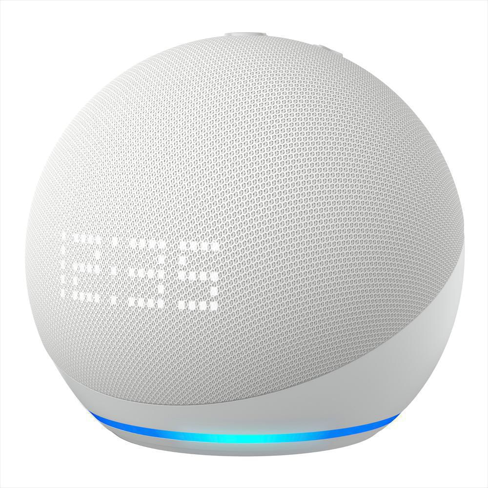 Alexa Parlante Inteligente Amazon Echo Dot Blanco Con Reloj 5Ta Generación