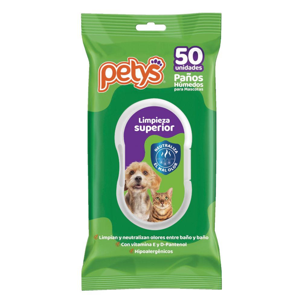 Pañitos húmedos PETYS limpieza superior img #1