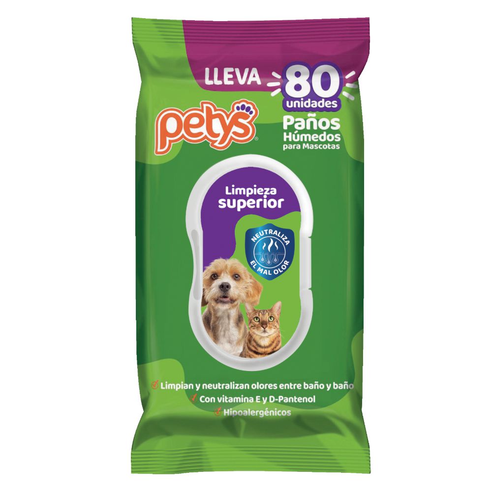 Pañitos húmedos PETYS limpieza superior img #1