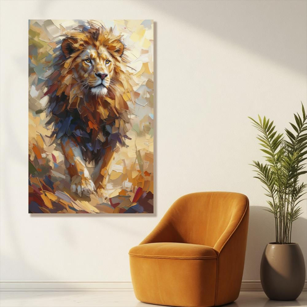 Lienzo Cuadro Decorativo Corazón De León 93X60cm img #2