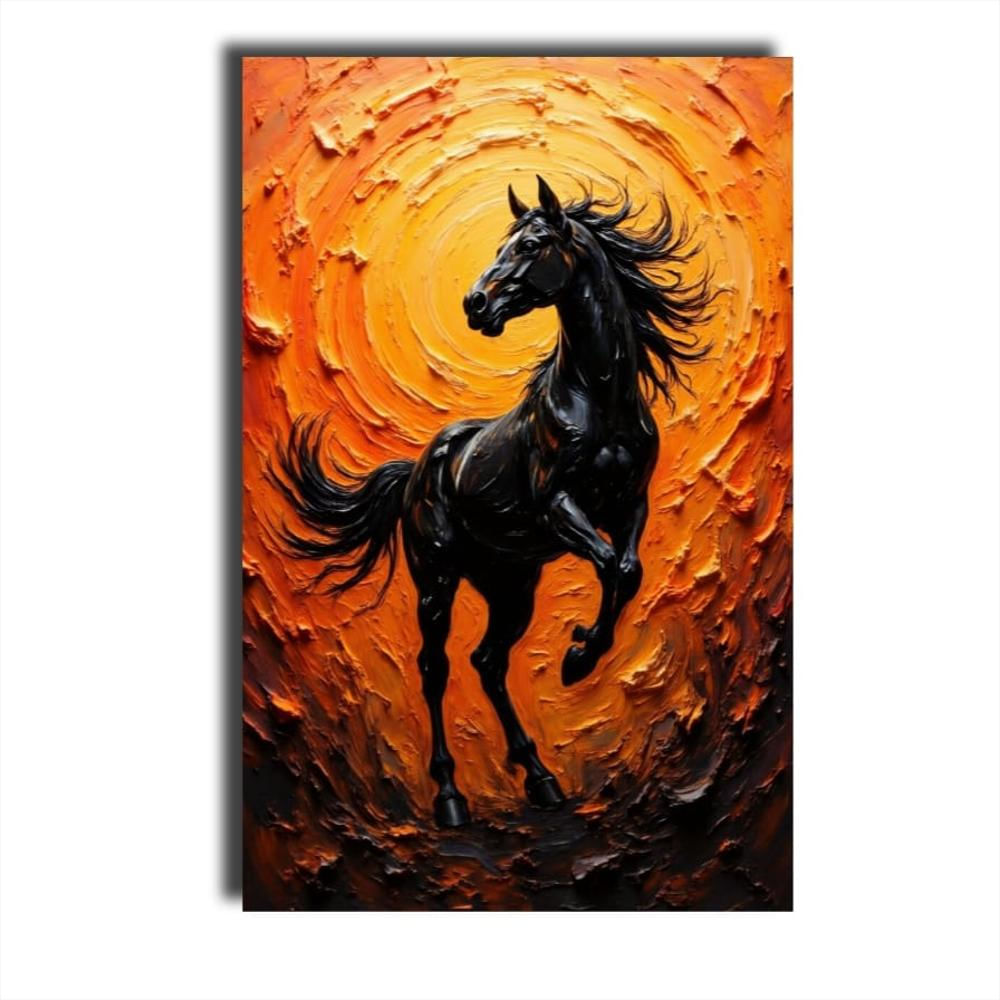 Lienzo Cuadro Decorativo Caballo Del Sol 93X60cm img #1