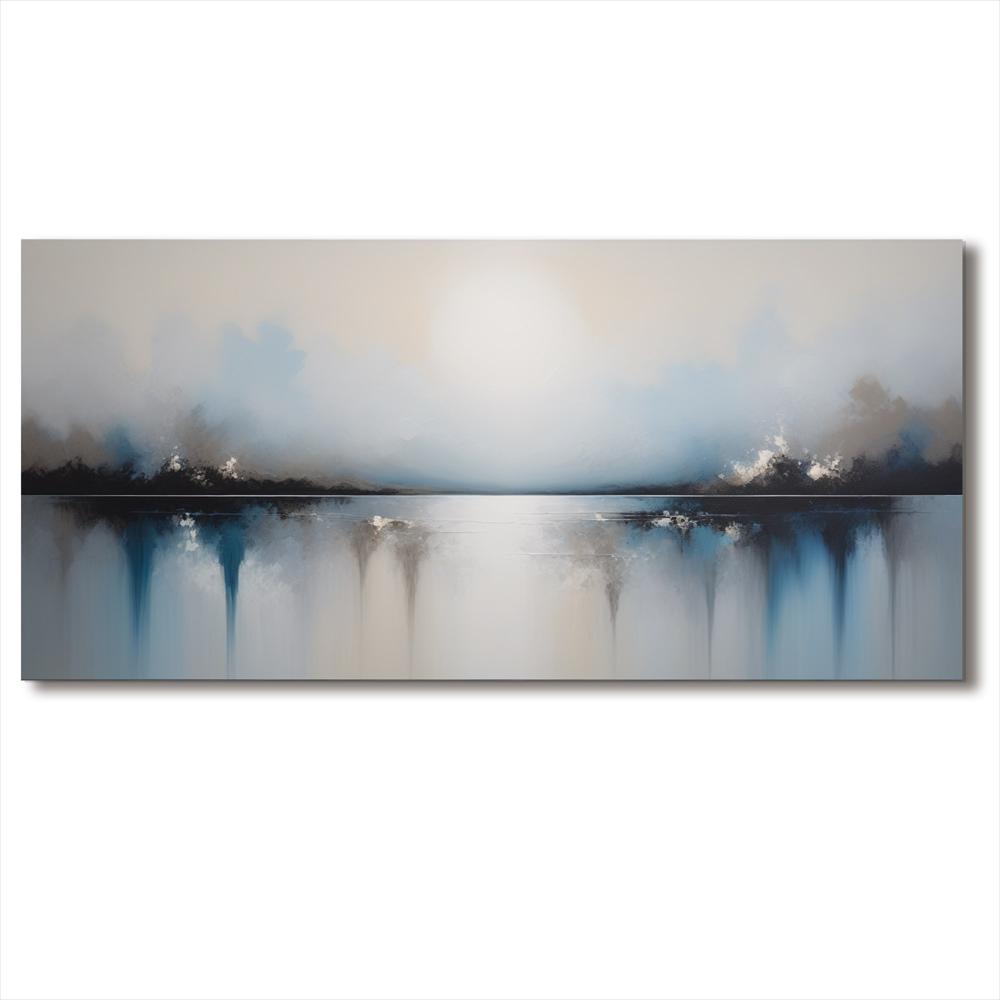 Lienzo Horizonte Minimalista Cielo Y Mar 118X55cm img #1