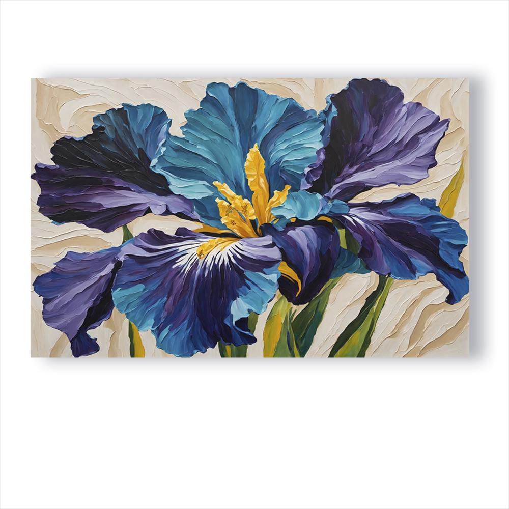 Lienzo Arte Floral Abstracto Estilo Óleo 93X60cm img #1