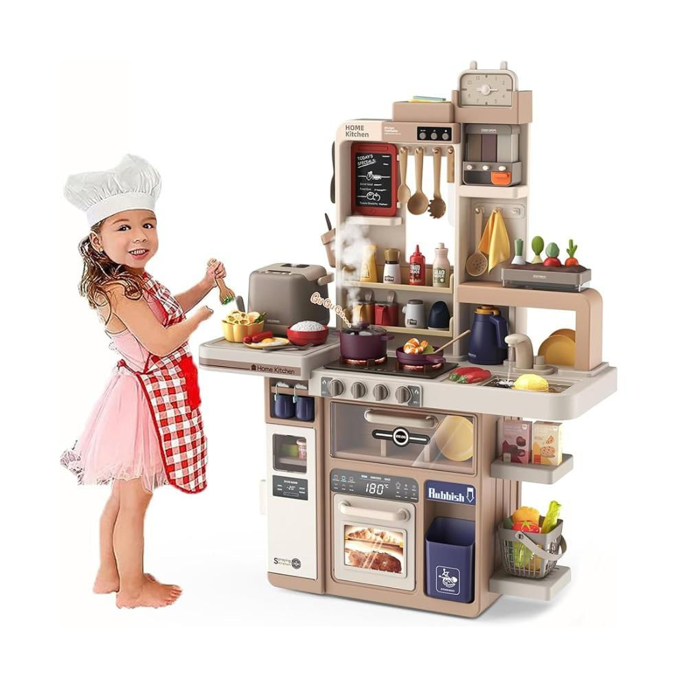 Cocina De Juguete Infantil Con Luces, Sonidos Y 88 Accesorios img #1
