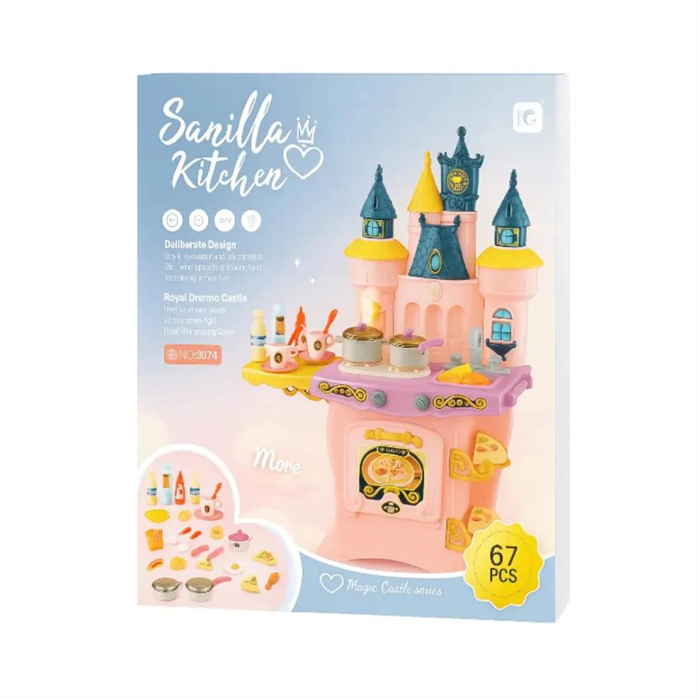 Juego De Cocina Castillo Rosa img #1