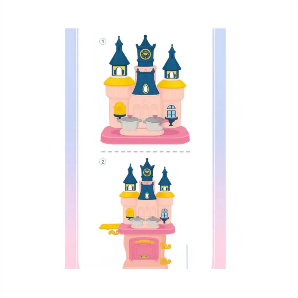 Juego De Cocina Castillo Rosa img #3