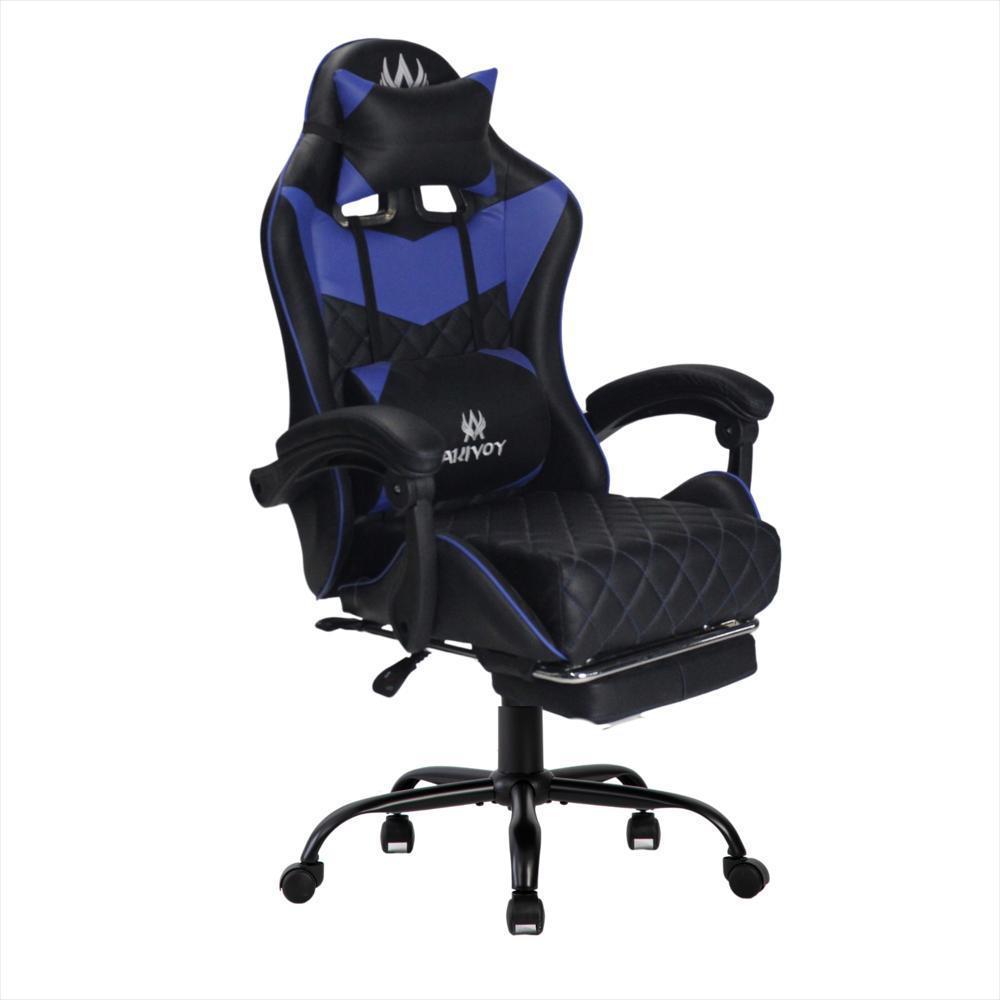 Silla Gamer Sakai Negro Azul Akivoy