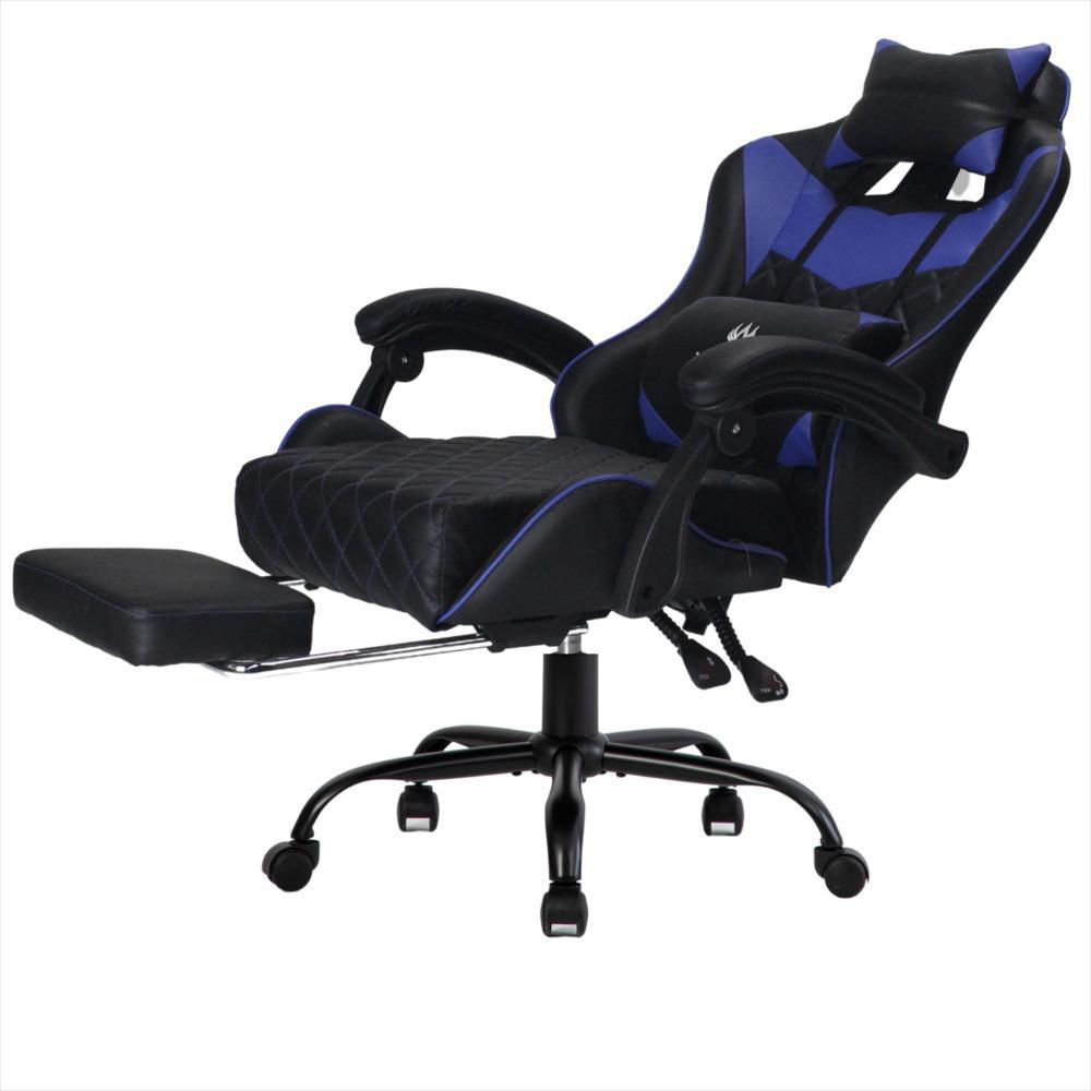 Silla Gamer Sakai Negro Azul Akivoy img #3