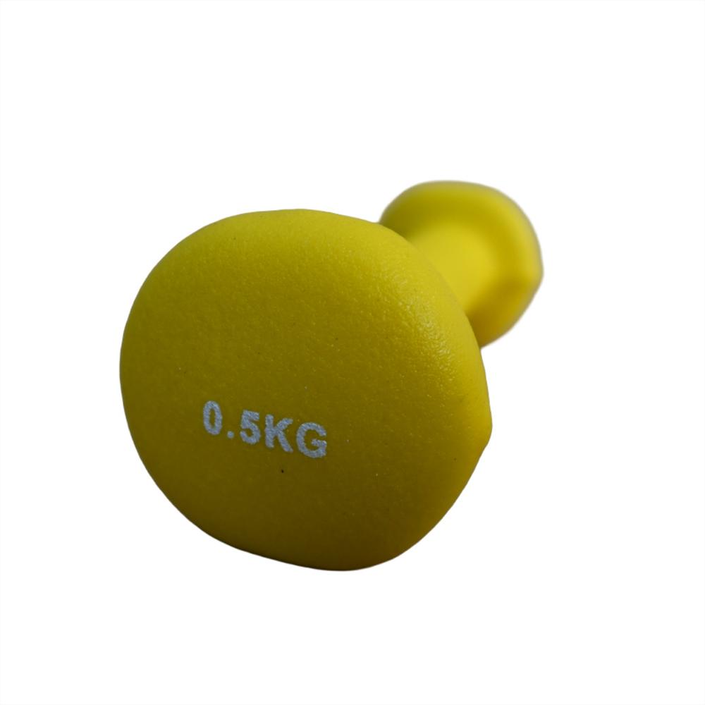 Mancuernas Redondas Neopreno Amarilla 0.5 Kg Und img #5