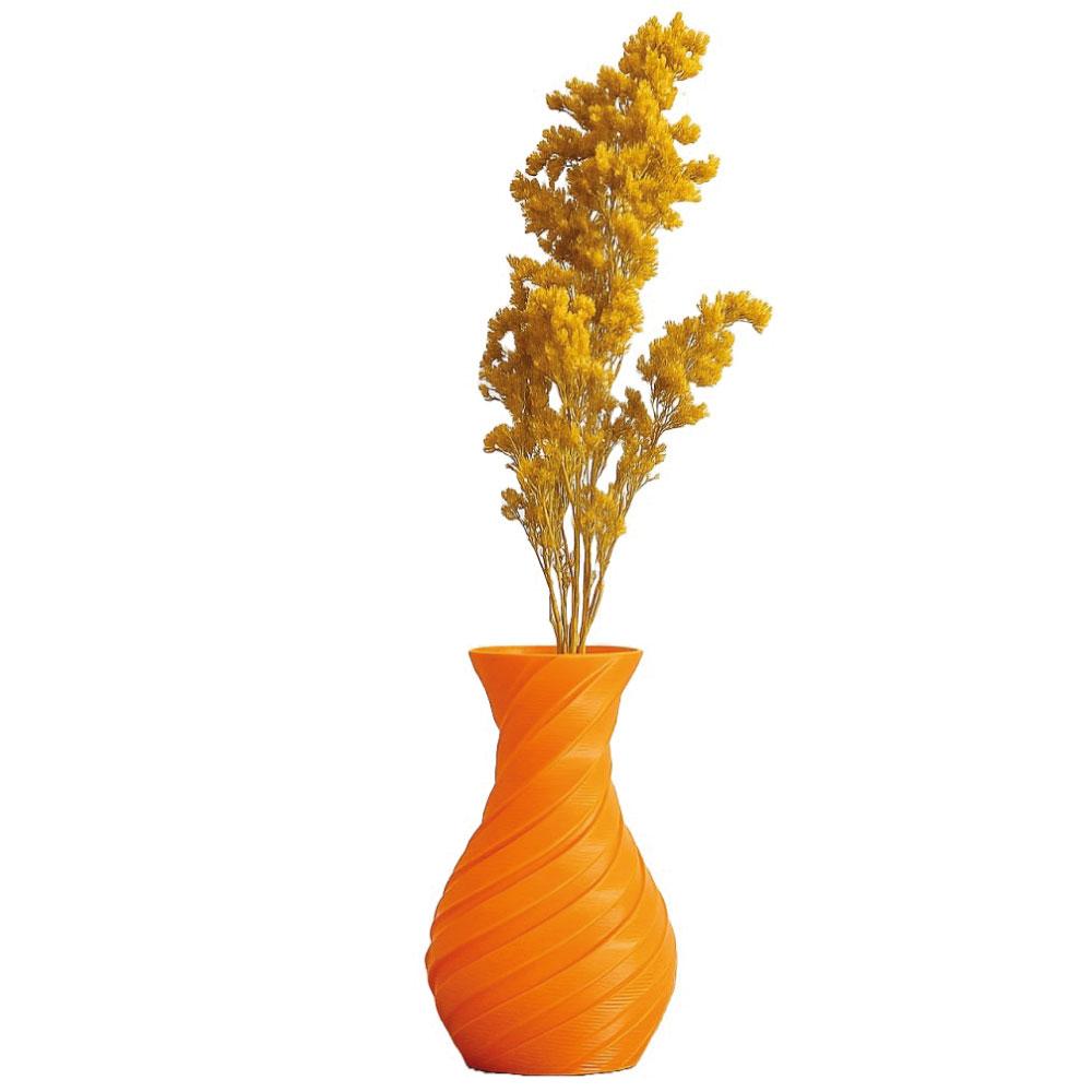 Florero Decorativo En Espiral Impreso En 3D img #1