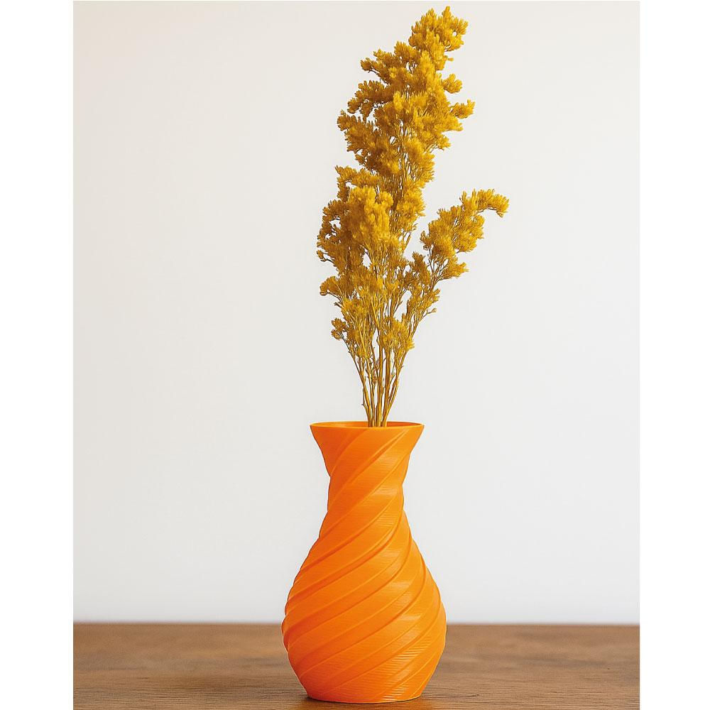 Florero Decorativo En Espiral Impreso En 3D img #2