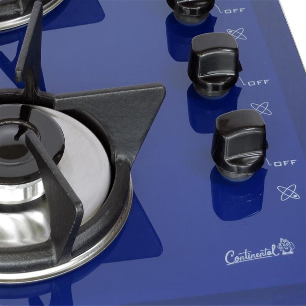 Estufa de Empotrar 4 puestos Vidrio Templado Azul img #3