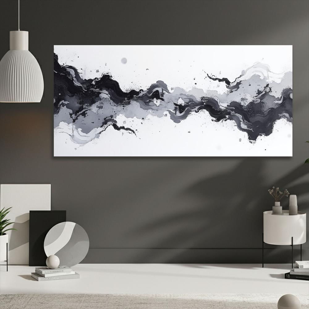 Lienzo Cuadro Moderno Abstracto Sereno 118X55cm img #2