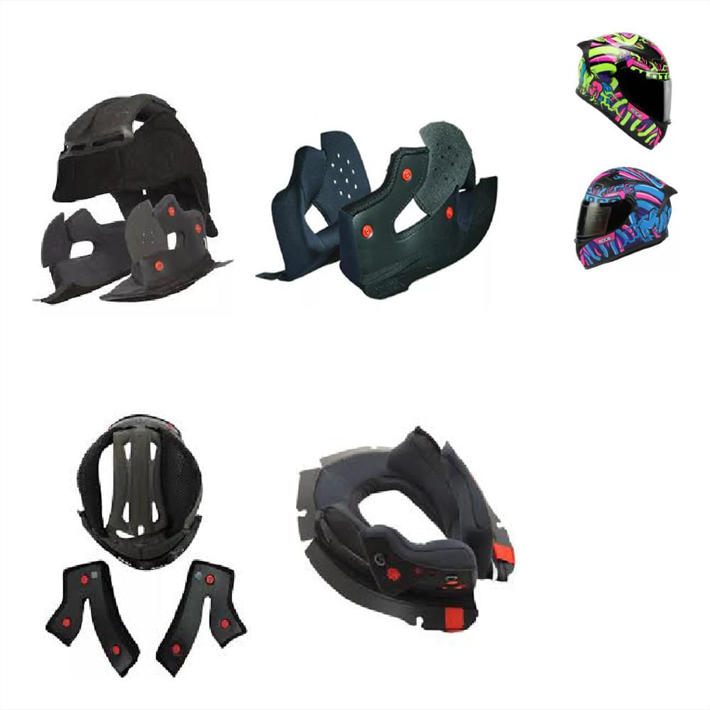 Almohadillas Edge Helmets Negro img #1