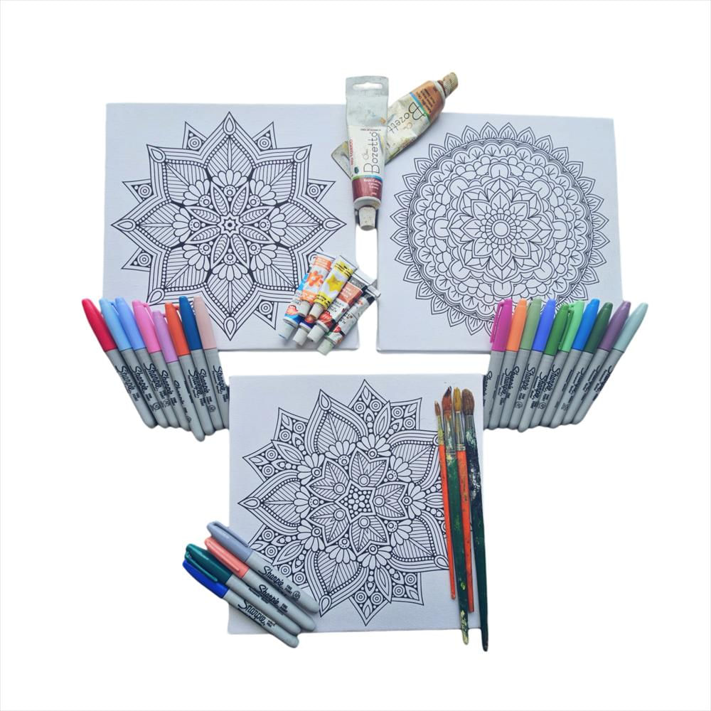 26X26cm Arte De Mandalas Para Pintar img #1