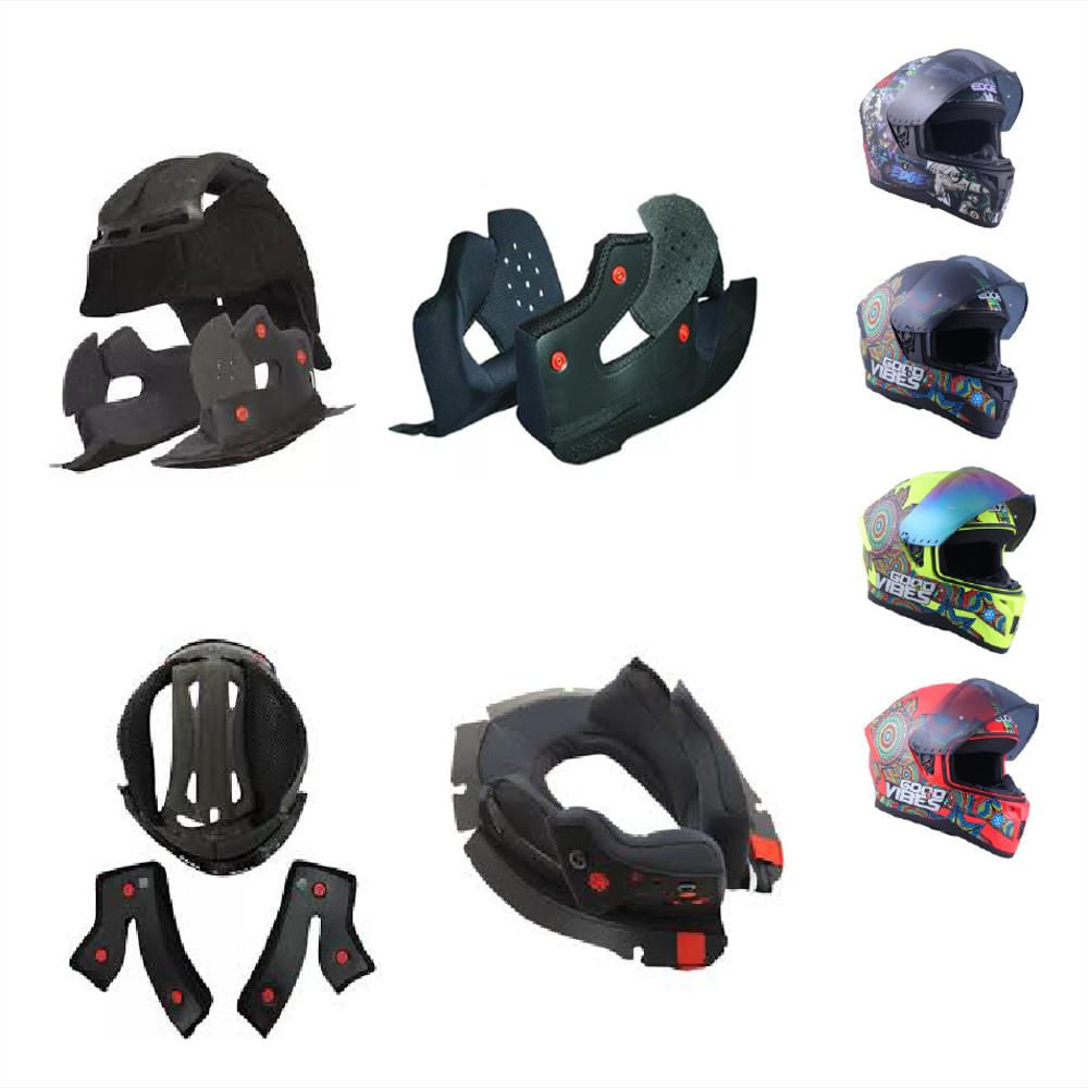 Almohadillas Edge Helmets Negro img #1