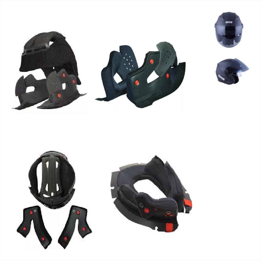 Almohadillas Edge Helmets Negro img #1