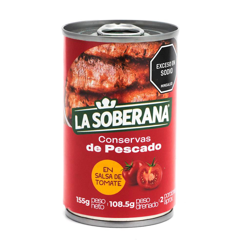 Atún LA SOBERANA en salsa de tomate (108.5  gr)