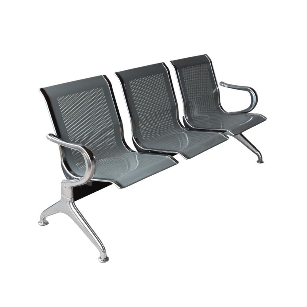 Silla Tandem Para Sala De Espera 3 Puesto Metalica