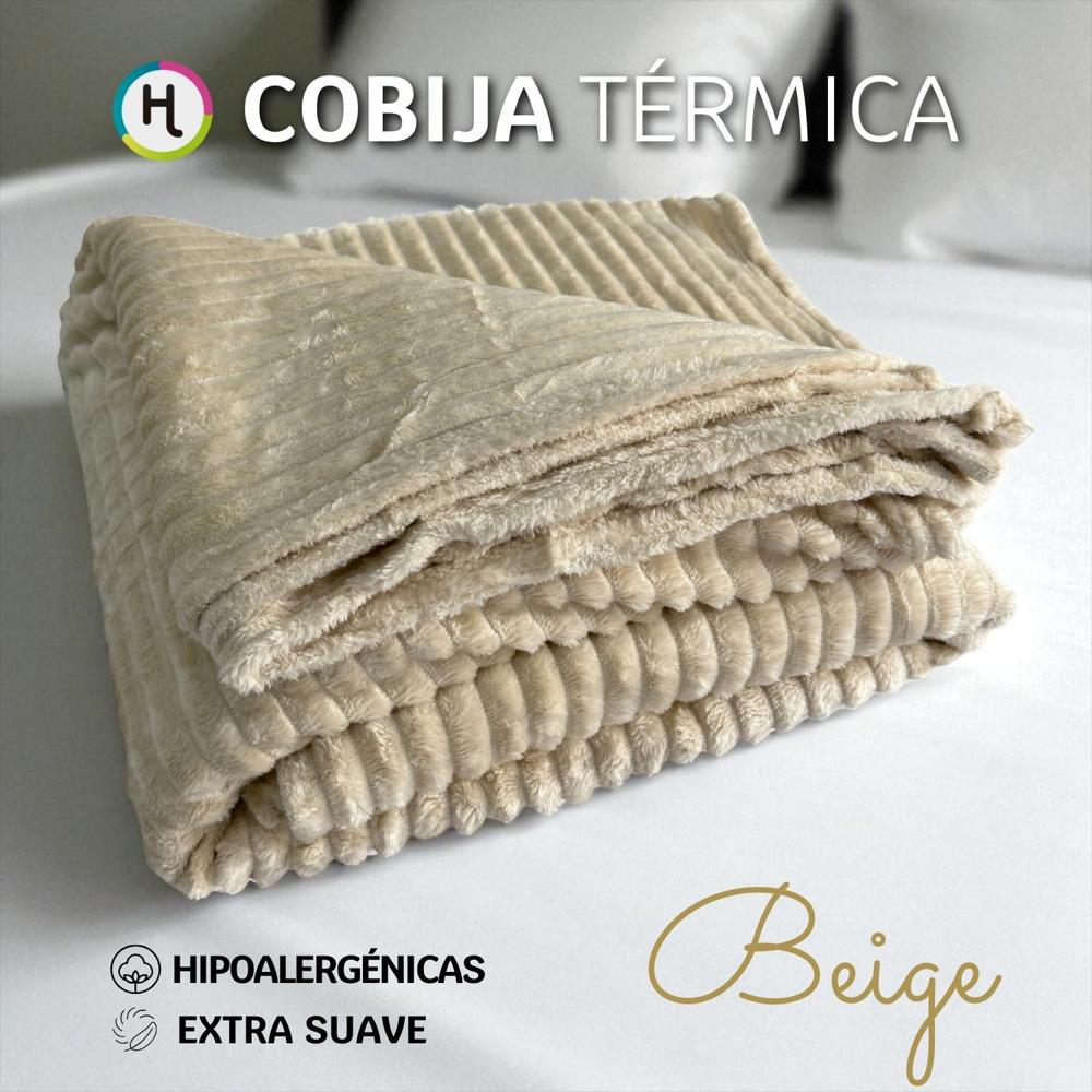 Cobija Térmica Acanalada Beige img #1