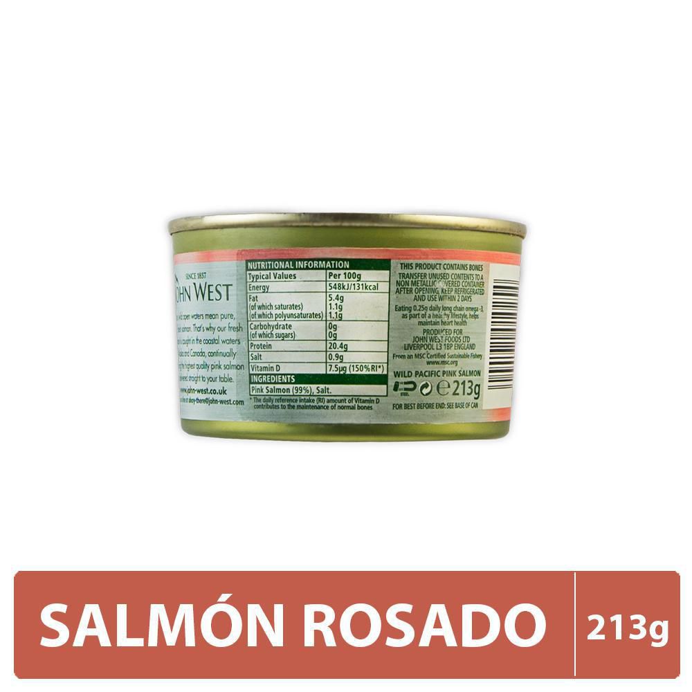 Salmón JOHN WEST rosado (213  gr) img #2