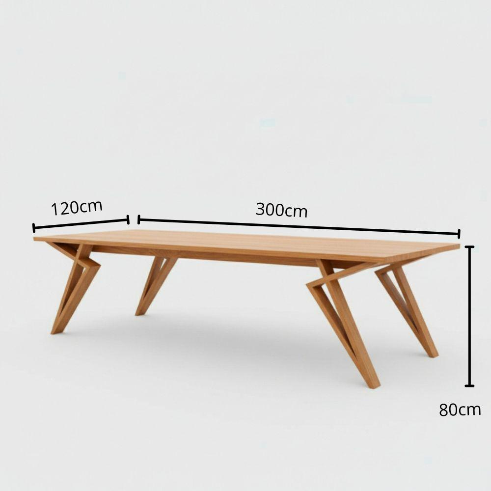 Mesa Comedor Triada 300Cm X 120Cm Roble img #2