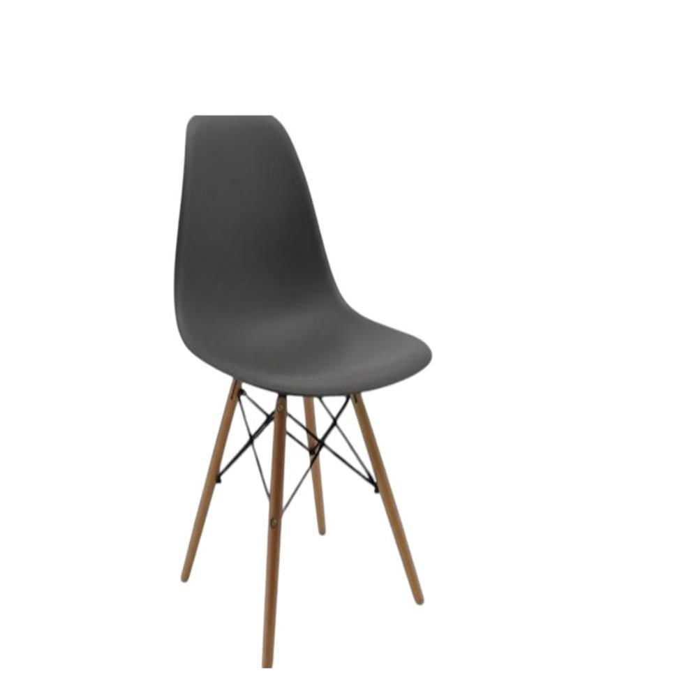 Comedor Cy03 Color Madera + 4 Sillas Color Gris img #3