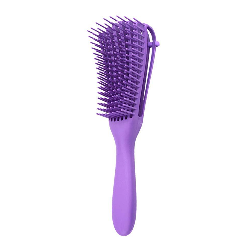 Cepillo De Silicona Flexible Para Desenredar Anti Friz Morado img #1
