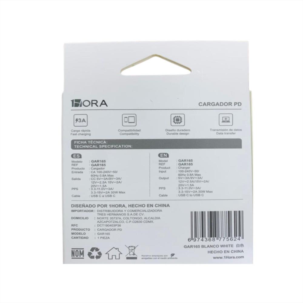 Cargador 30W 1Hora Carga Rapida img #2