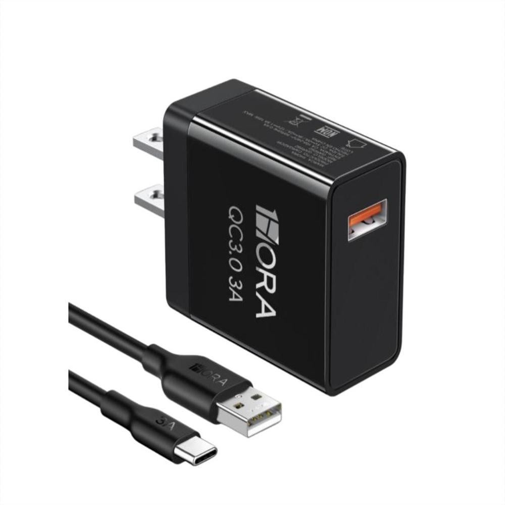Cargador 18W 1Hora Carga Rapida Y Cable Tipo C 1M img #1
