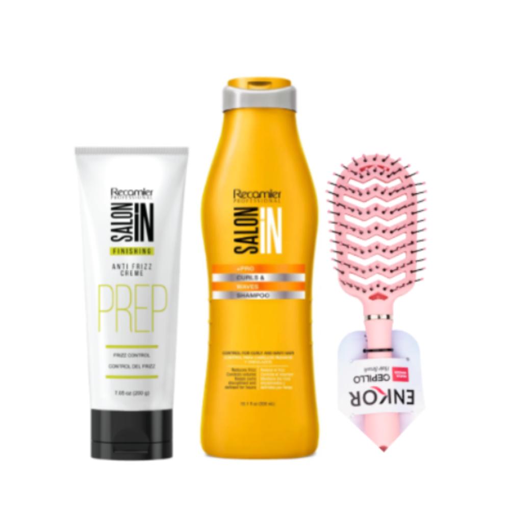 Kit Rizos Shampoo 300Ml + Antifrizz Creme 200G Recamier