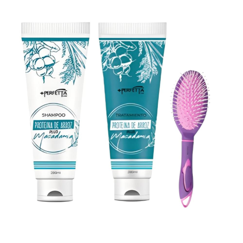 Kit Suavidad Y Brillo Shampoo 280Ml + Tratamiento 280Ml Perfetta img #1