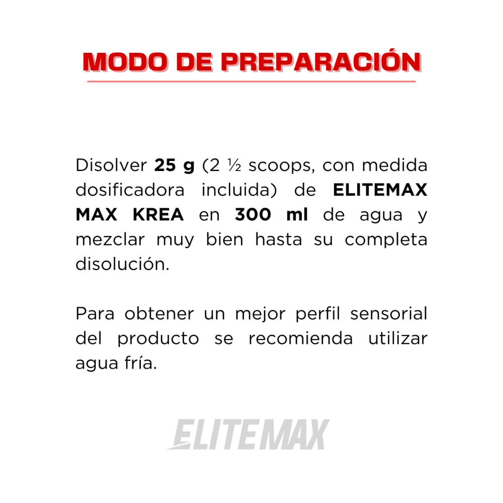 Creatina Max Crea Sandia 500G Elitemax img #4