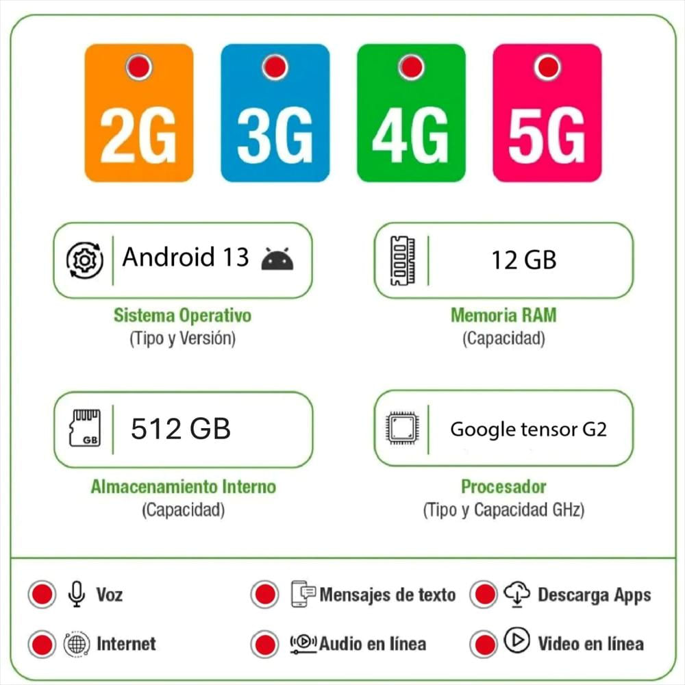 Celular Google Pixel 7 Pro 5G 512Gb 12Gb Ram Dual Sim Blanco img #5
