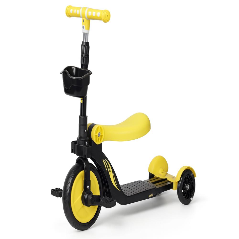 Triciclo 3 En 1 Bicicleta Equilibrio Negro Amarillo img #1