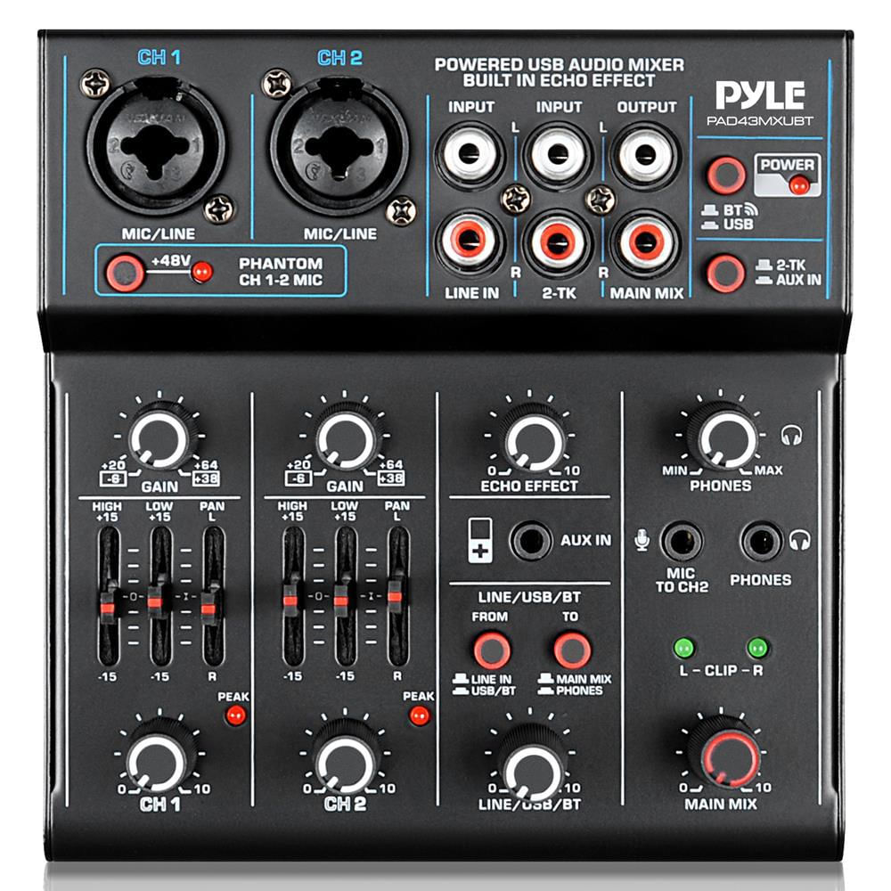 Mini Mezclador Audio Bt Streaming 4 Canales img #1