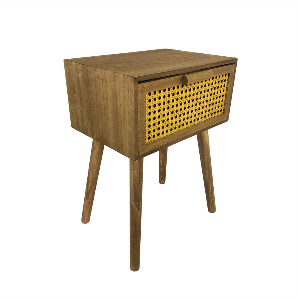 Mesa De Noche De Madera Nochero De Un Cajón Refcadiz img #1
