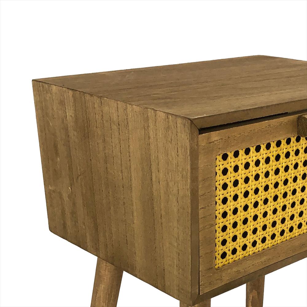 Mesa De Noche De Madera Nochero De Un Cajón Refcadiz img #4