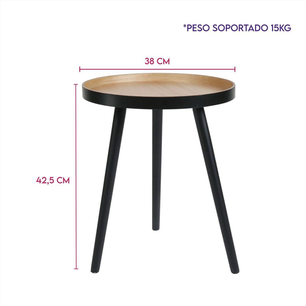 Mesa Auxiliar Sala Decorativa Circular Moderna Refalmudena img #3