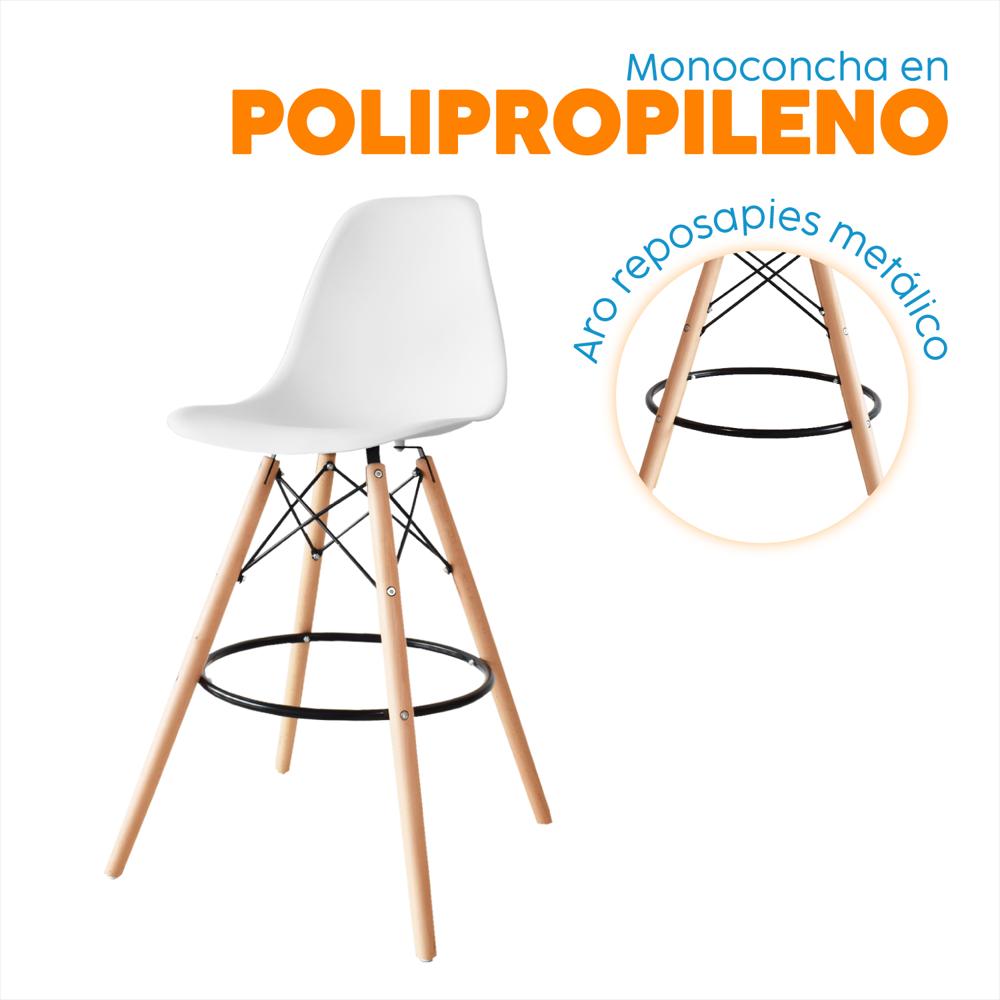 Banco De Bar Eco Eames Blanco Bonno img #2