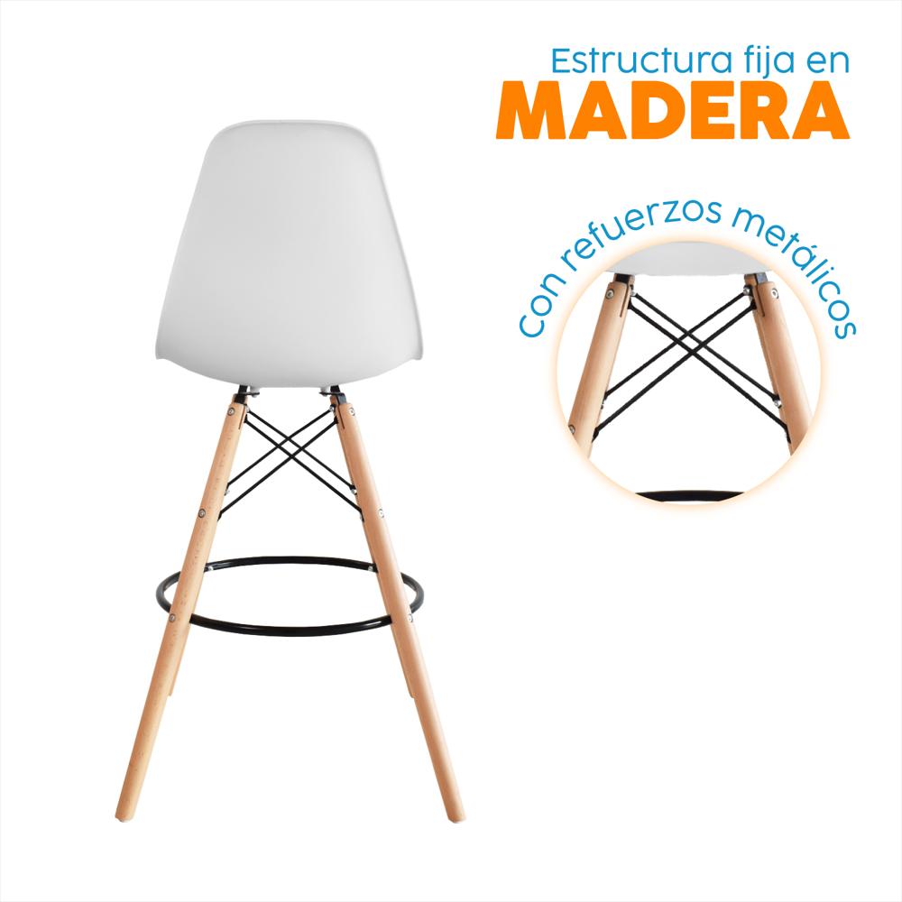 Banco De Bar Eco Eames Blanco Bonno img #3