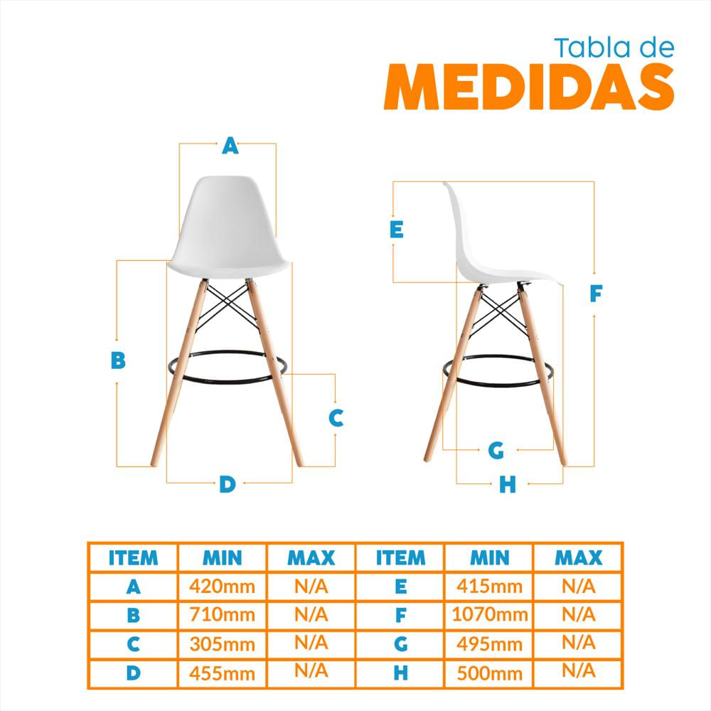 Banco De Bar Eco Eames Blanco Bonno img #4