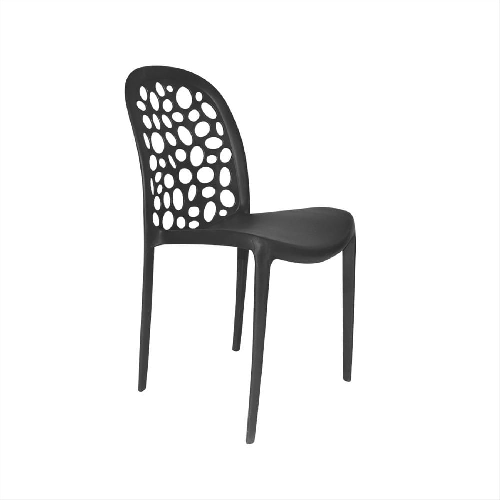 Silla Diseño Burbuja Negra Bonno img #1