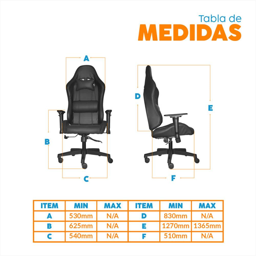 Silla Gamer Leaf Negro Bonno img #5